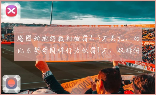 塔图姆抱怨裁判被罚2.5万美元，对比东契奇同样行为仅罚1万，双标何时休？